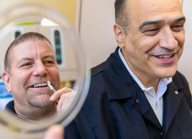 San Jose dentist with patient