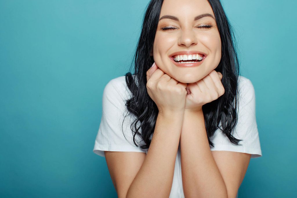 young woman smiling